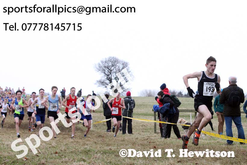 Boys under-15s, 2018 Northern Cross Country Champs., Harewood House, Leeds. Photo: David T. Hewitson/Sports for All Pics